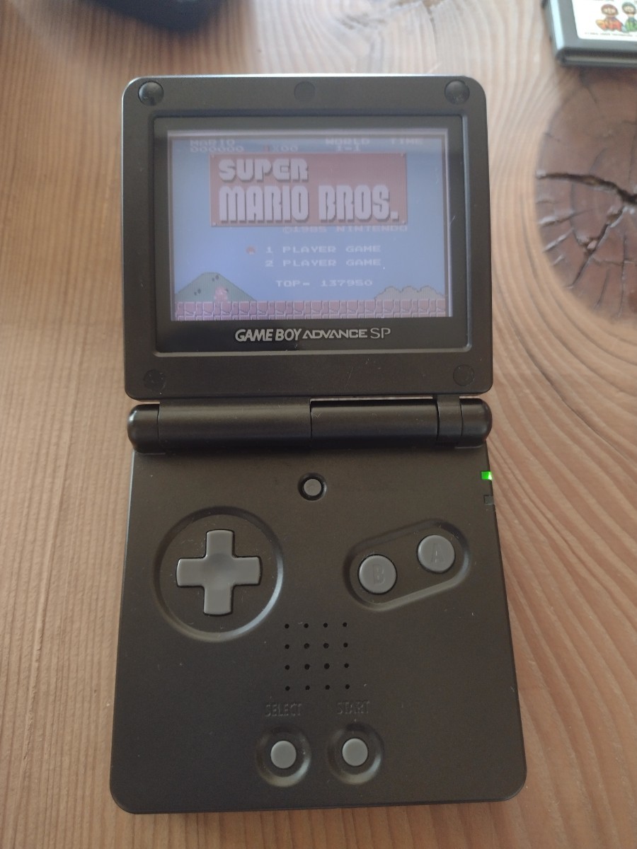 【ソフト3本付き】ゲームボーイアドバンスSP オニキスブラック　本体/ACアダプタ/箱/説明書_4