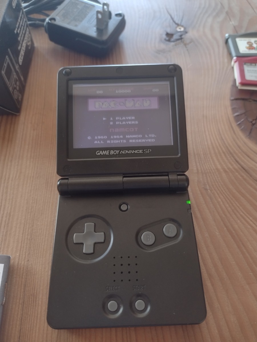 【ソフト3本付き】ゲームボーイアドバンスSP オニキスブラック　本体/ACアダプタ/箱/説明書_5