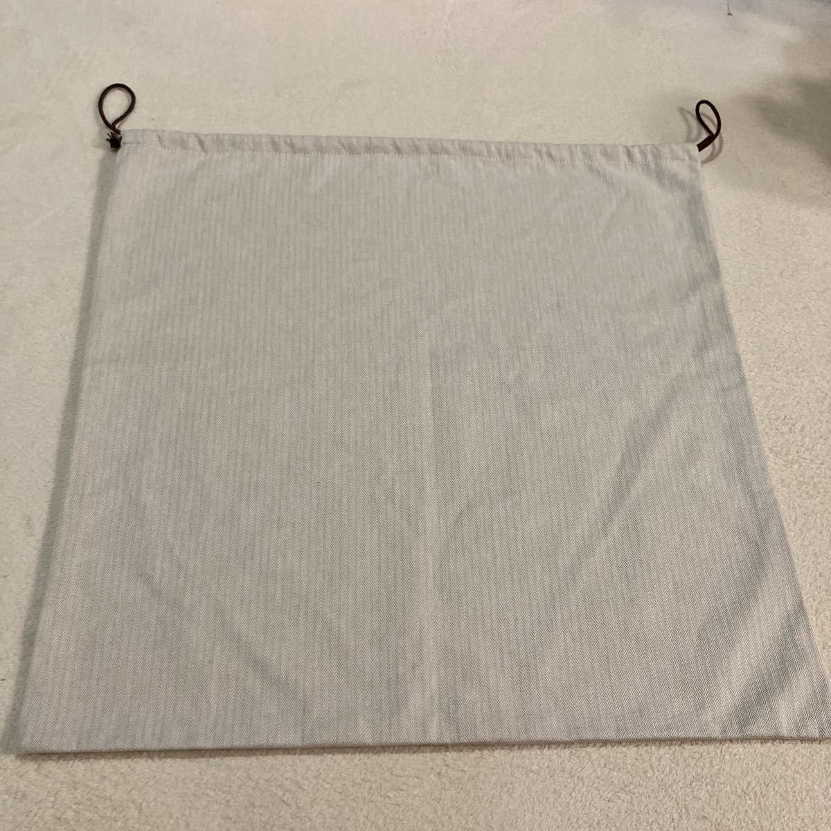 エルメス 保存袋 59×58 HERMES 布袋 バッグ 鞄 巾着袋 袋 ヘリンボーン