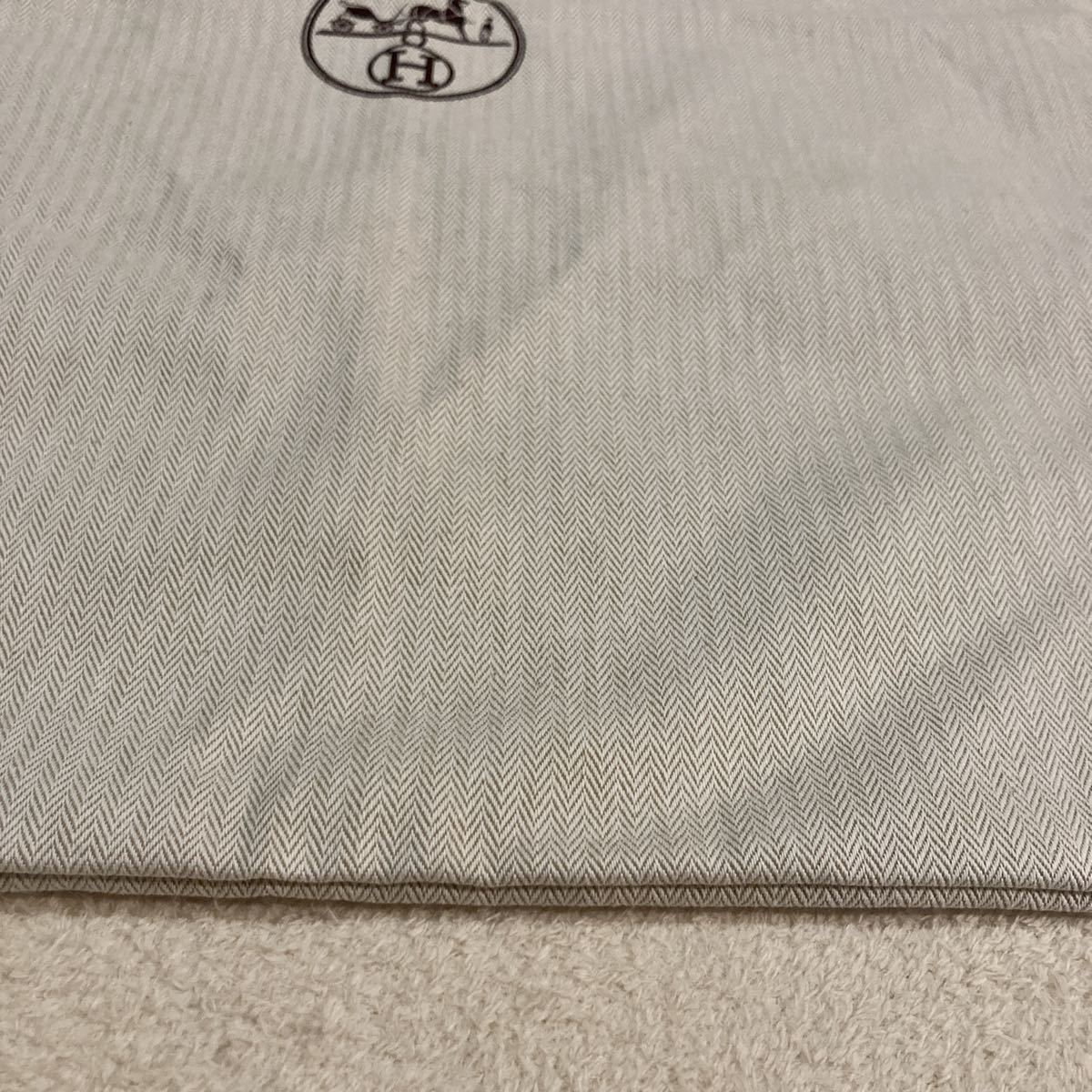 エルメス 保存袋 59×58 HERMES 布袋 バッグ 鞄 巾着袋 袋 ヘリンボーン