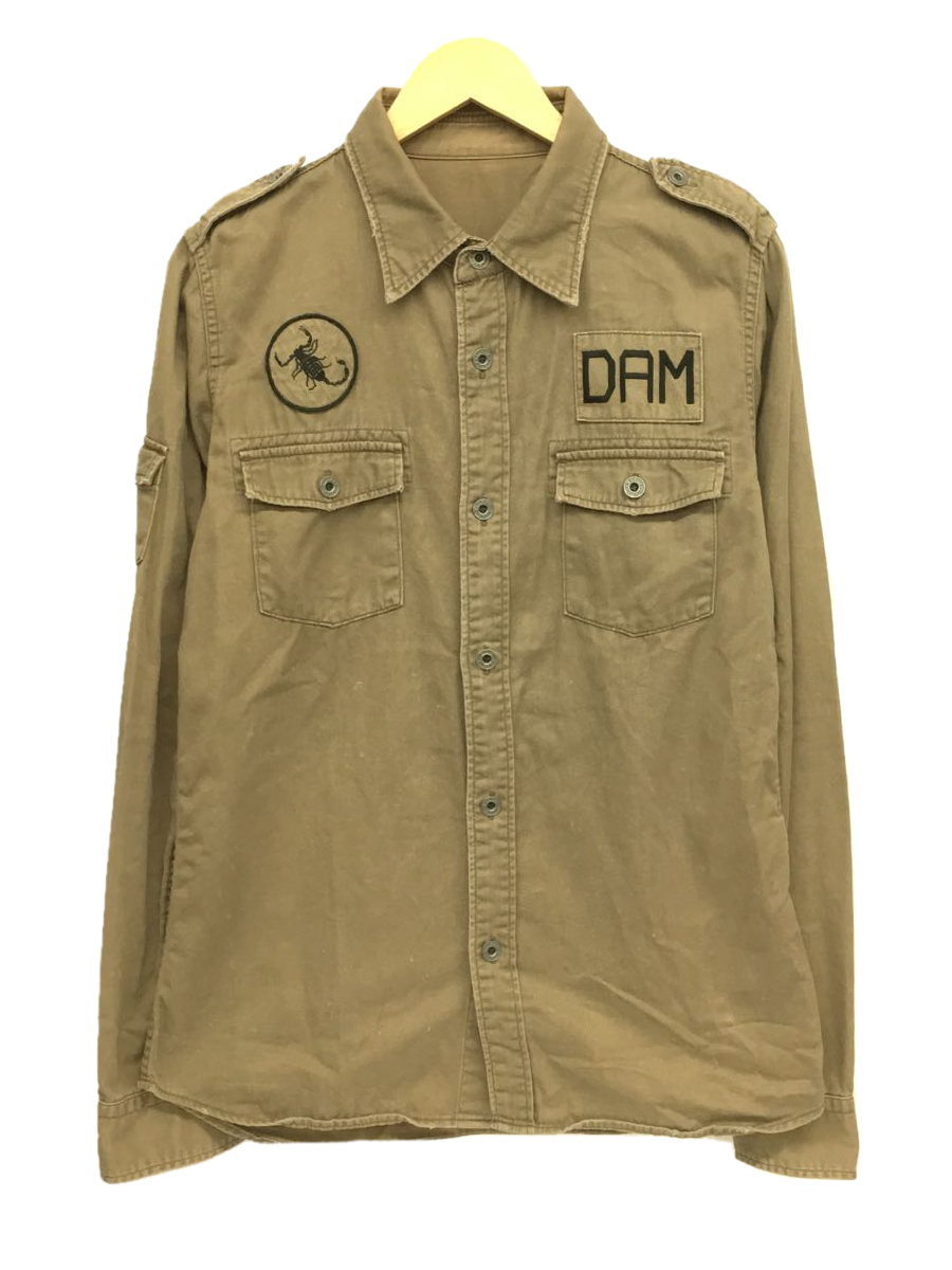 HYSTERIC GLAMOUR◆F-2BZ/長袖シャツ/L/コットン/KHK