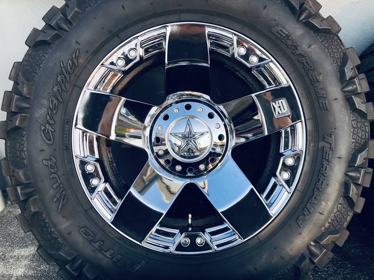 HUMMER ハマー H2 H2T MKC XD775 メッキ アルミ ホイール 22インチ 12J 