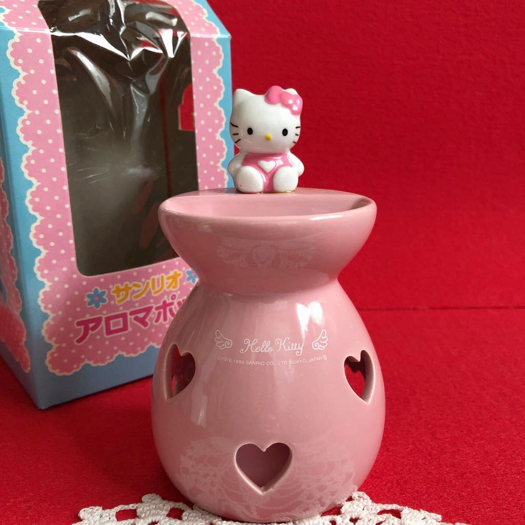 ハローキティ　 陶器製 香炉　アロマ炉　アロマポット ハローキティ キティ◇ハローキティ◇陶器製◇アロマポット 香源
