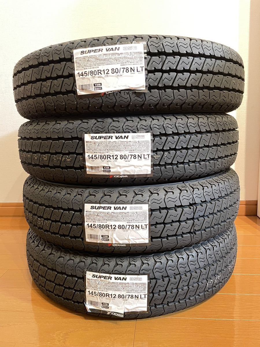 車 26年製 夏タイヤ 145/80R12 未使用同等 軽トラ ヨコハマ 新車外し