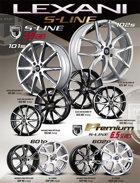 4本タイヤセット LEXANI レグザーニ S-LINE 101S MB 17インチ 5.5J 4H 