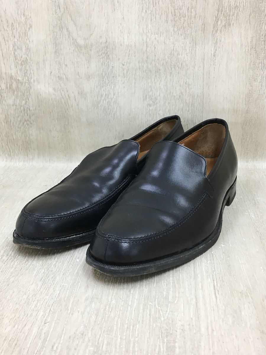 New&Lingwood◆ローファー/UK8.5/ブラック/レザー