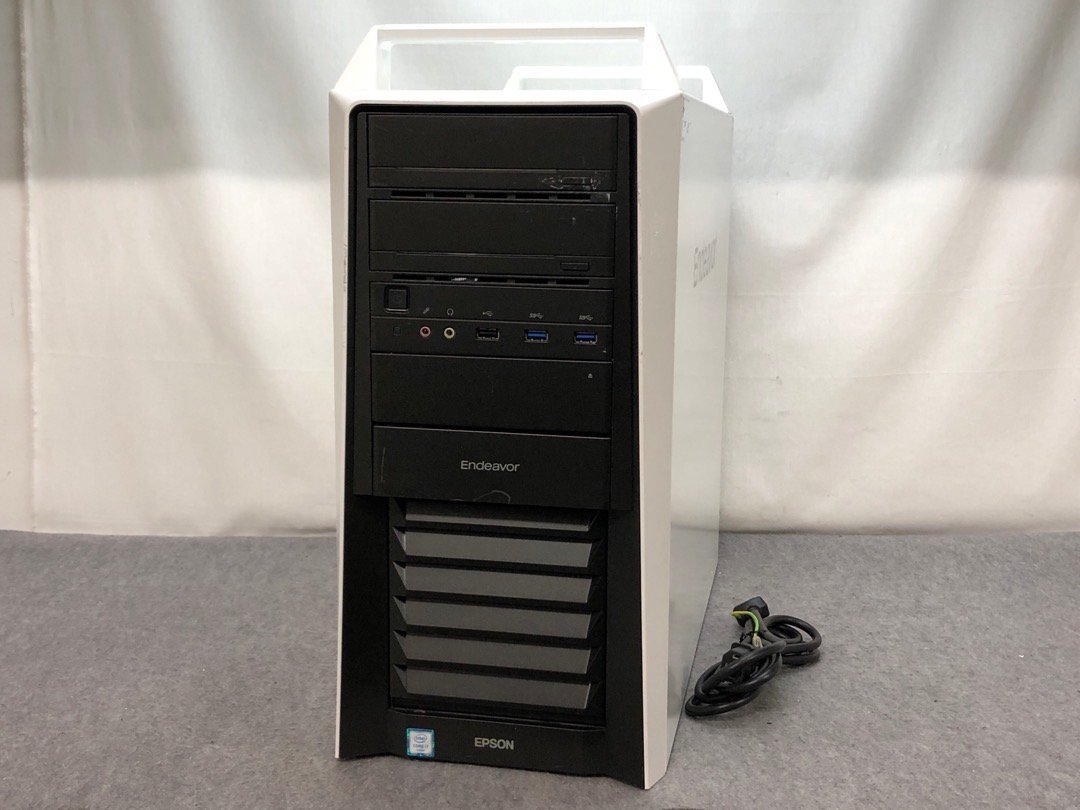 【EPSON】Endeavor Pro5700-M Corei7-6700K 32GB HDD2TB+SSD1TB ブルーレイ GeForce GTX1070 8GB Windows10Pro 中古デスクトップPC