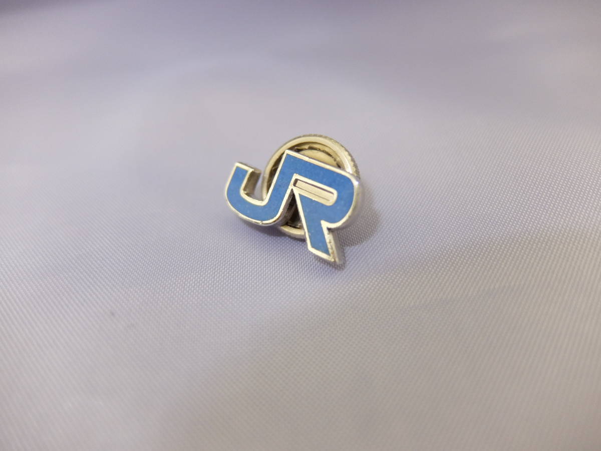 【SILVER刻印】JR西日本 ロゴピンバッジ｜ブルー七宝社章 2個 鉄道グッズ JR西日本 社章バッジ 青色七宝 silver ネジ (鉄道/記章/バッチ) SILVER