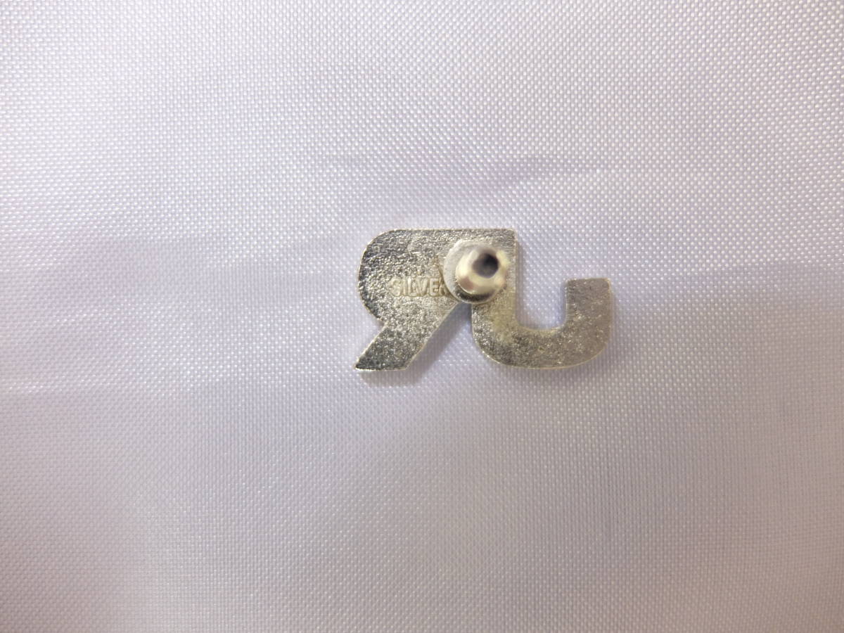 JR西日本 社章バッジ 青色七宝 silver ネジ (鉄道/記章/バッチ) SILVER