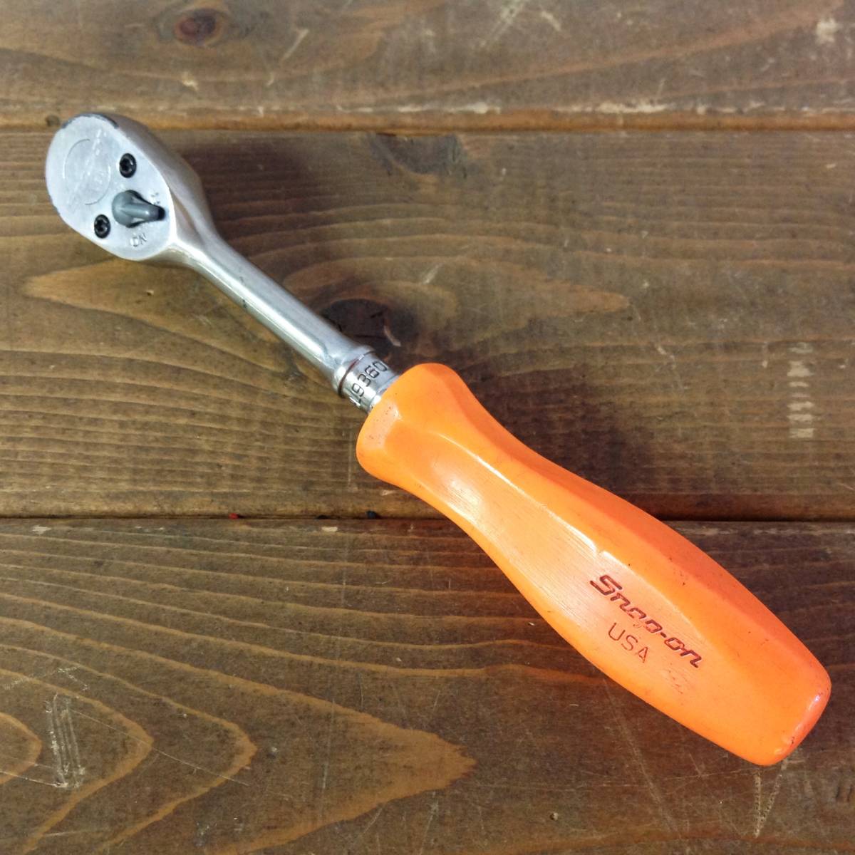 ○【TH-7443】中古品 Snap-on スナップオン ラチェットハンドル 1/4