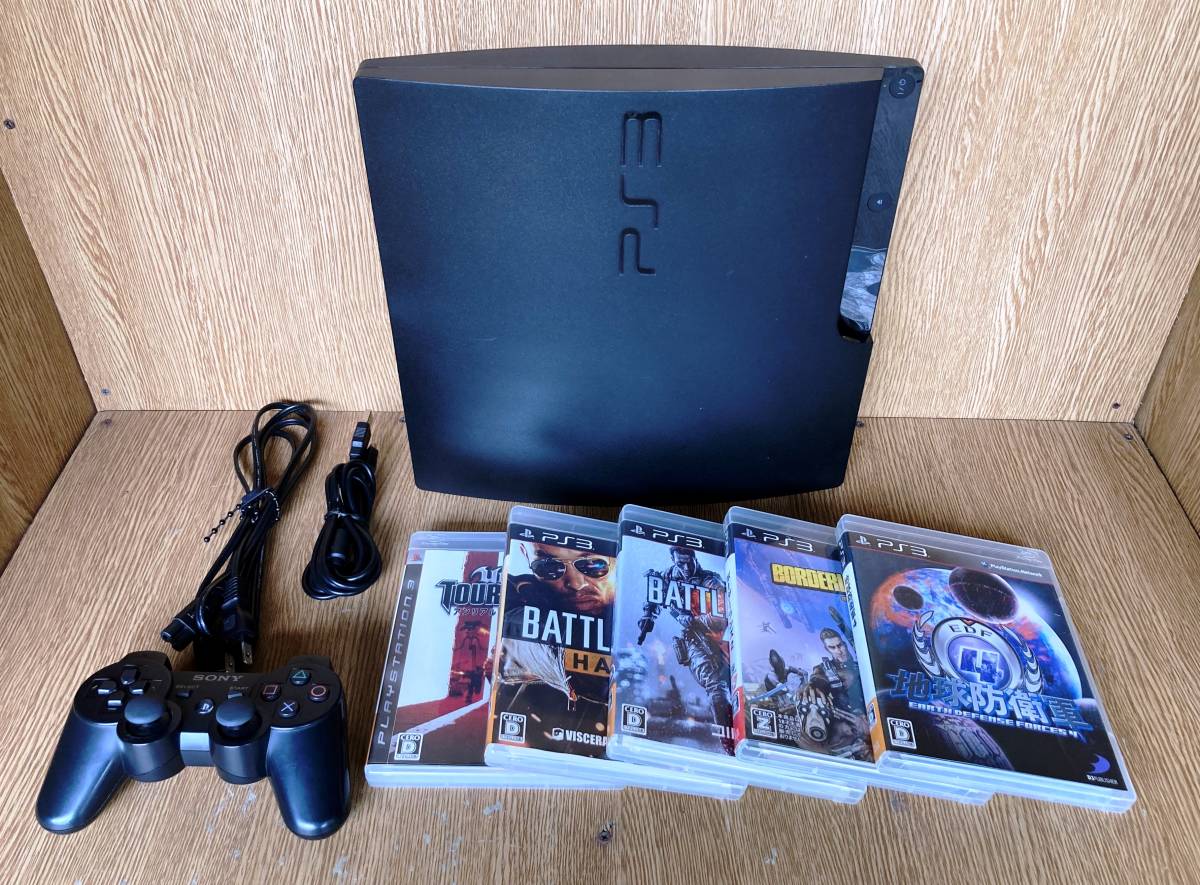 FPS系ゲーム付き】PS3・CECH-3000Bとコントローラーセット☆320GB