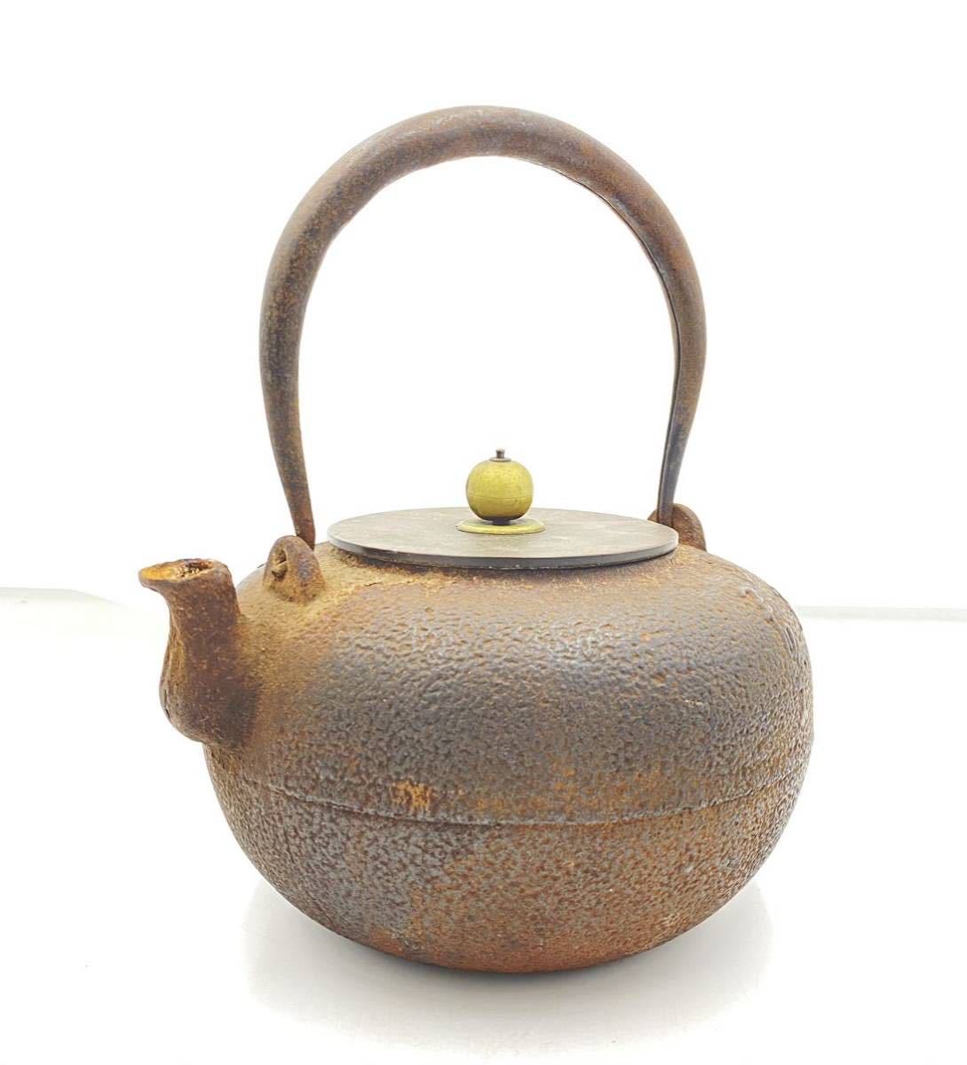鉄瓶 茶道具 茶器 急須 湯沸 岩肌 幽光君子 龍文堂 KF0319 | 銀象嵌