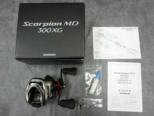 @【未使用品】 訳あり シマノ 21 スコーピオン MD 300XG ベイトリール Scorpion MD ルアーキャスティング カスタム リール