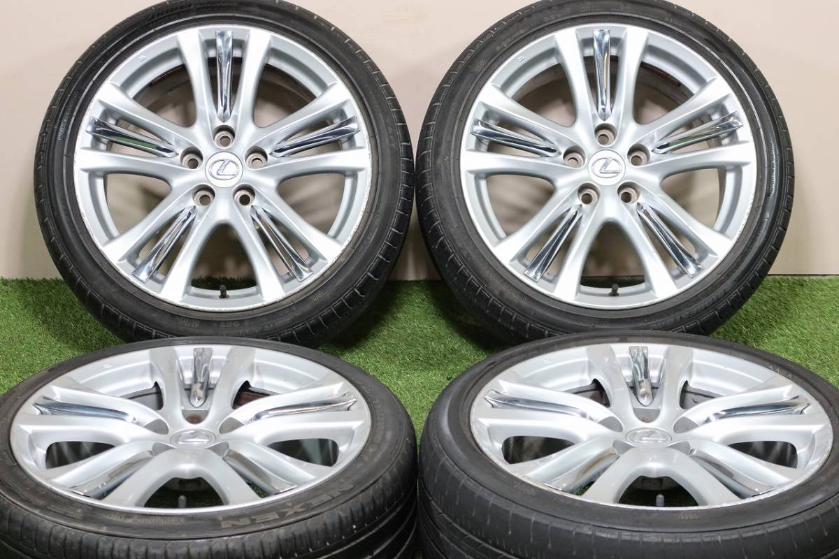 1円〈交換用に〉レクサス GS 純正 18in 8J +45 PCD114.3 225/40R18 245 