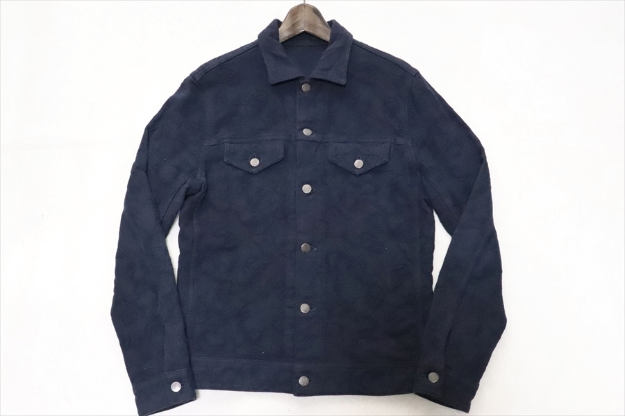 lucien pellat-finet ルシアンペラフィネ メンズ スカル 総柄 ジャケット M 紺色 コロネット