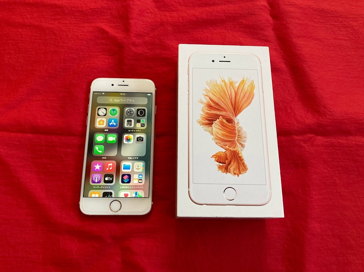 美品 Apple iPhone6s 64GB ローズゴールド MKQR2J/A A1688 SIMフリー