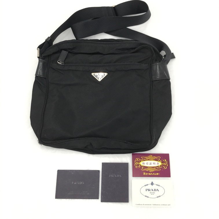 BDAA3038】PRADA プラダ ナイロン ショルダーバッグ ブラック