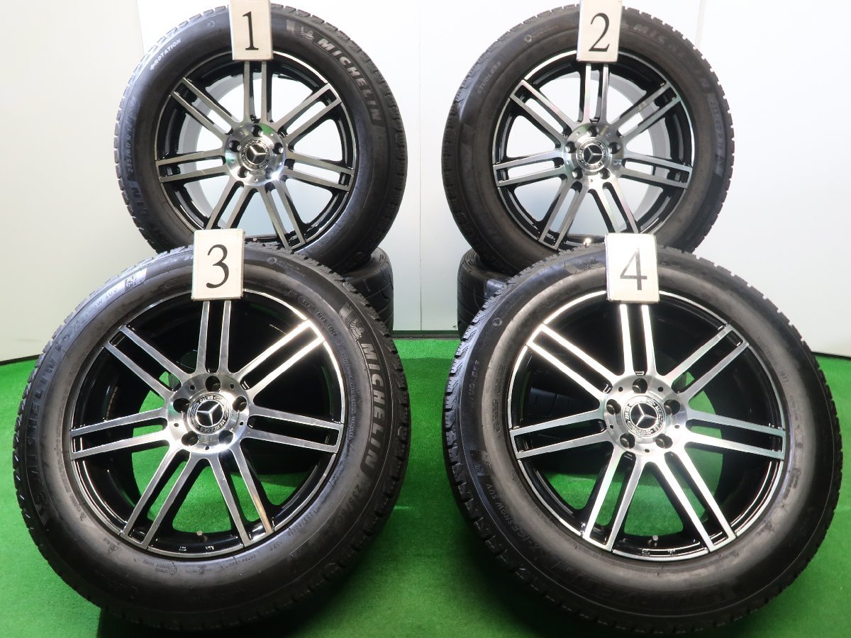 4本 ベンツ GLC X253 社外 18インチ 8J +40 5H 112 スタッドレス ミシュラン X-ICE SNOW SUV 20年 235/60R18 4マチック クーペ スポーツ