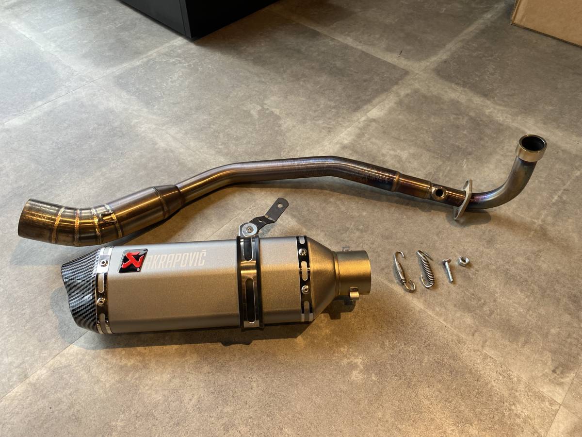 KAWASAKI/カワサキ Z125PRO KOライトニングマフラー 改アクラポビッチ 