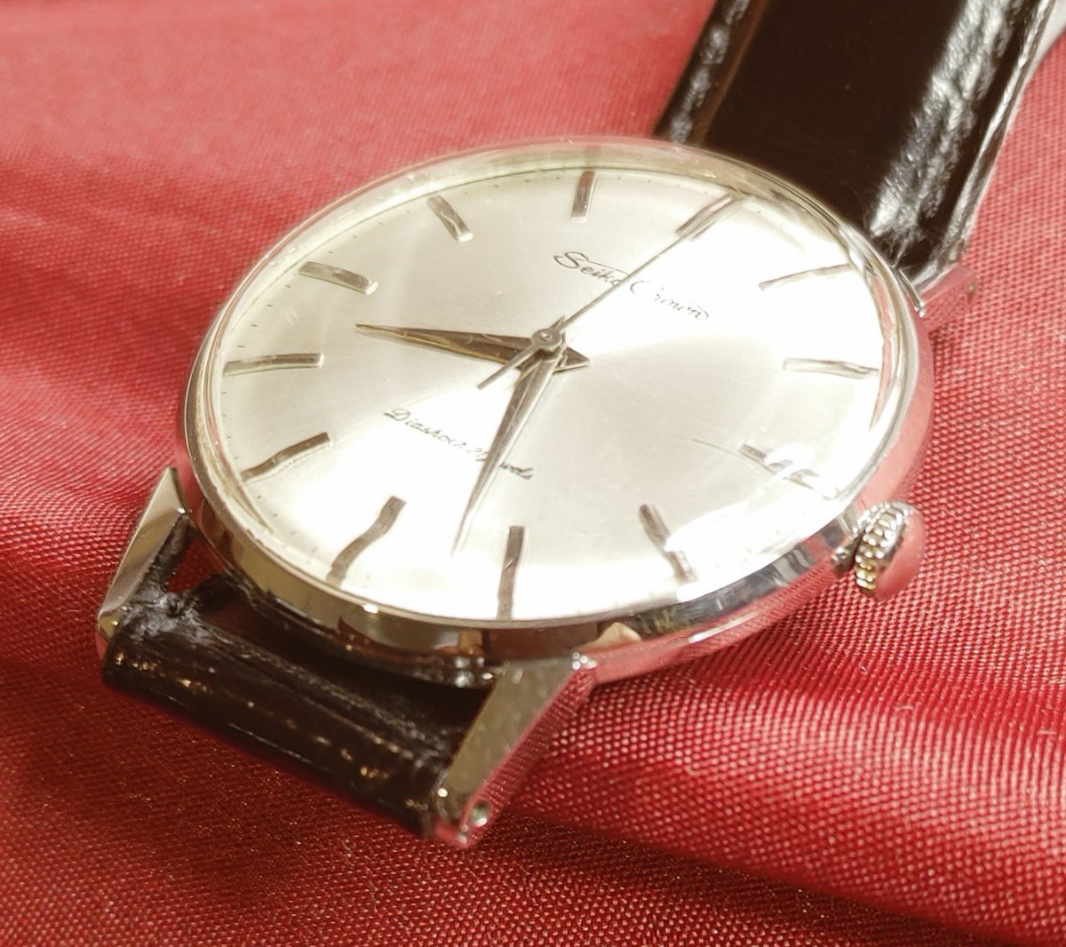 セイコー クラウン J15003E 金メッキ 黒文字盤 Cal.560 クラウン／Ref