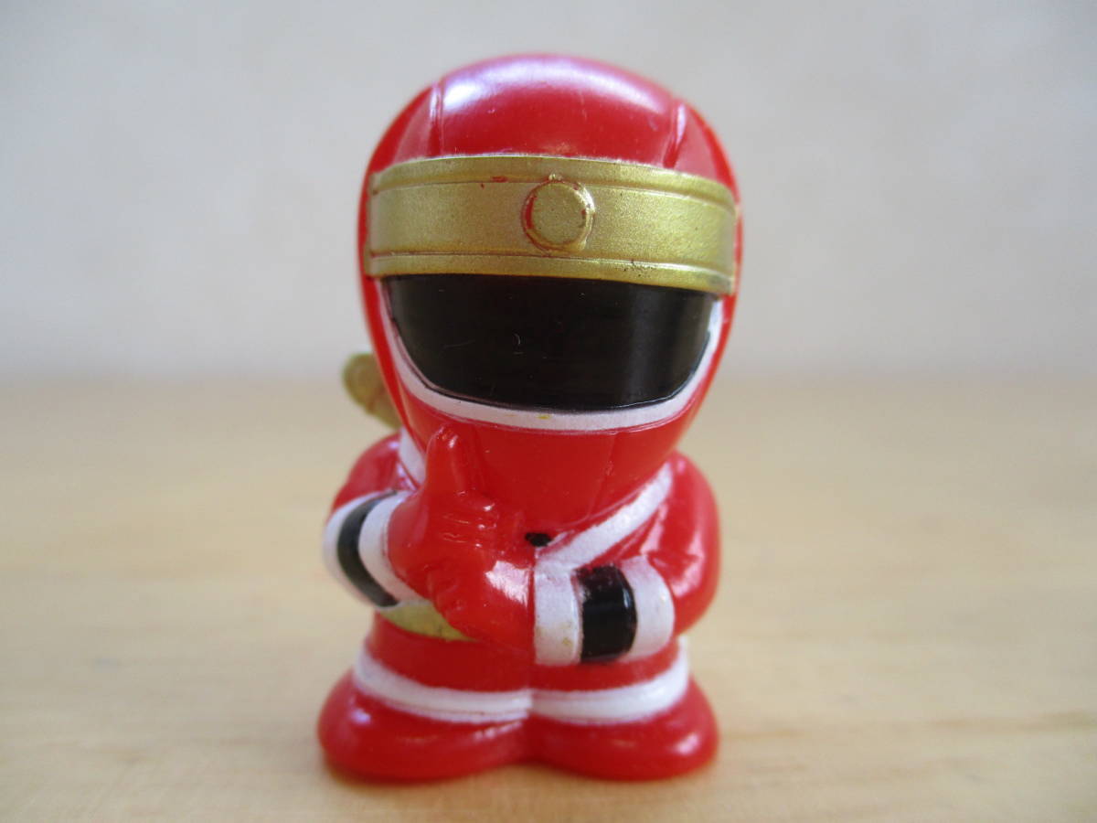 希少☆当時物 忍者戦隊 カクレンジャー レッド ブルー ホワイト ソフビ 