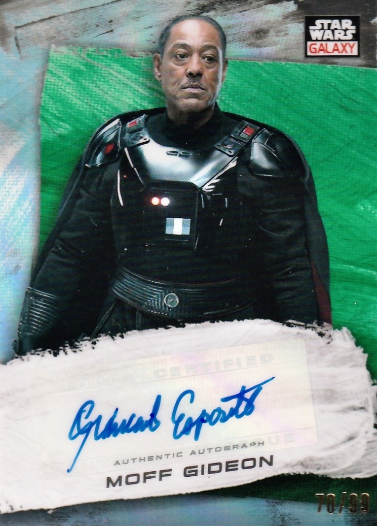 22 Topps Star Wars Galaxy Chrome Giancarlo Esposito Green