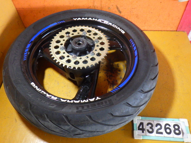 43268 ヤマハ 4HM-120～ XJR400R 4HMD '00 純正 リアホイール 曲がり無