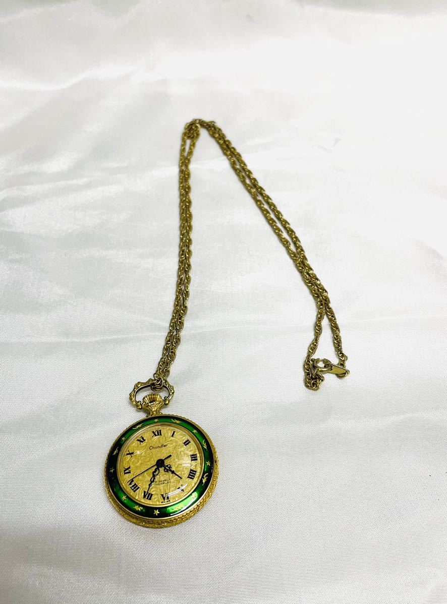 スイス製 リングウォッチ CHANDLER 手巻 機械式 ビンテージ 宝飾時計