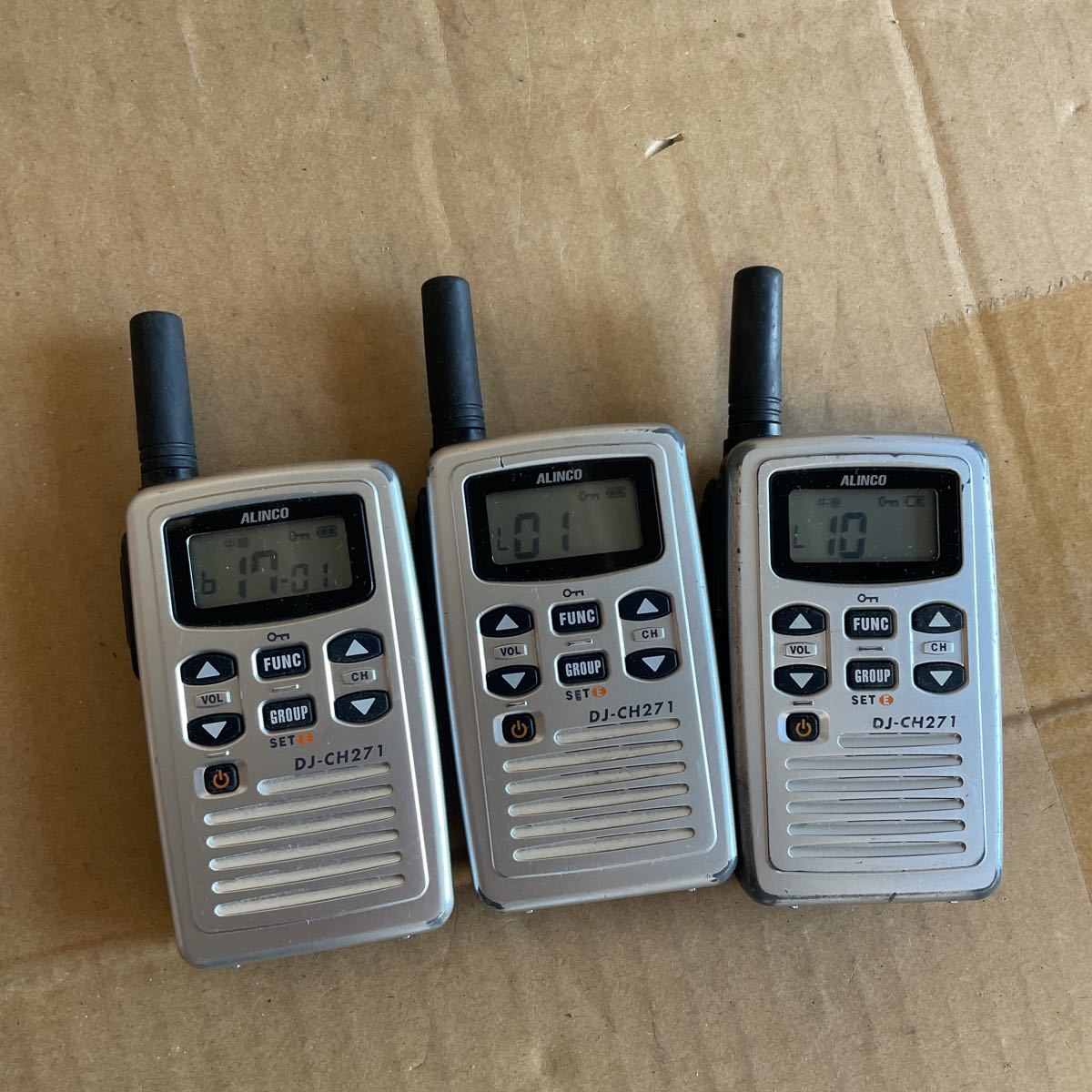 04）ALINCO 特定小電力トランシーバー DJ-CH271 3台セット DJ-CH271