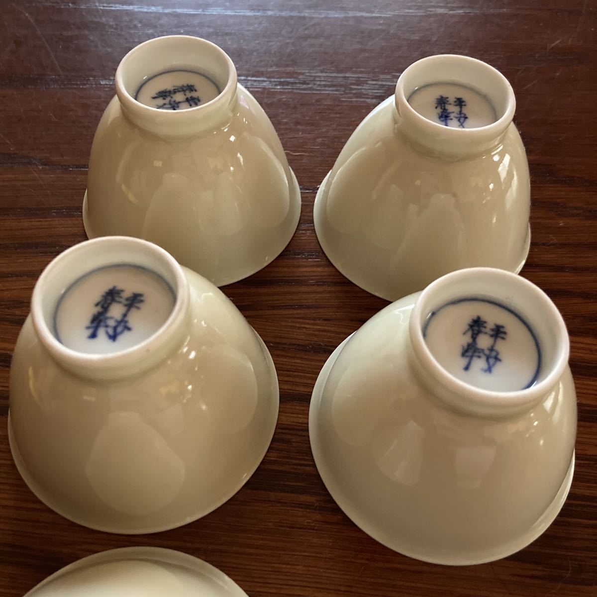 京焼 煎茶道具 平安春峰 茶器 煎茶碗 煎茶器 6客 黄交趾