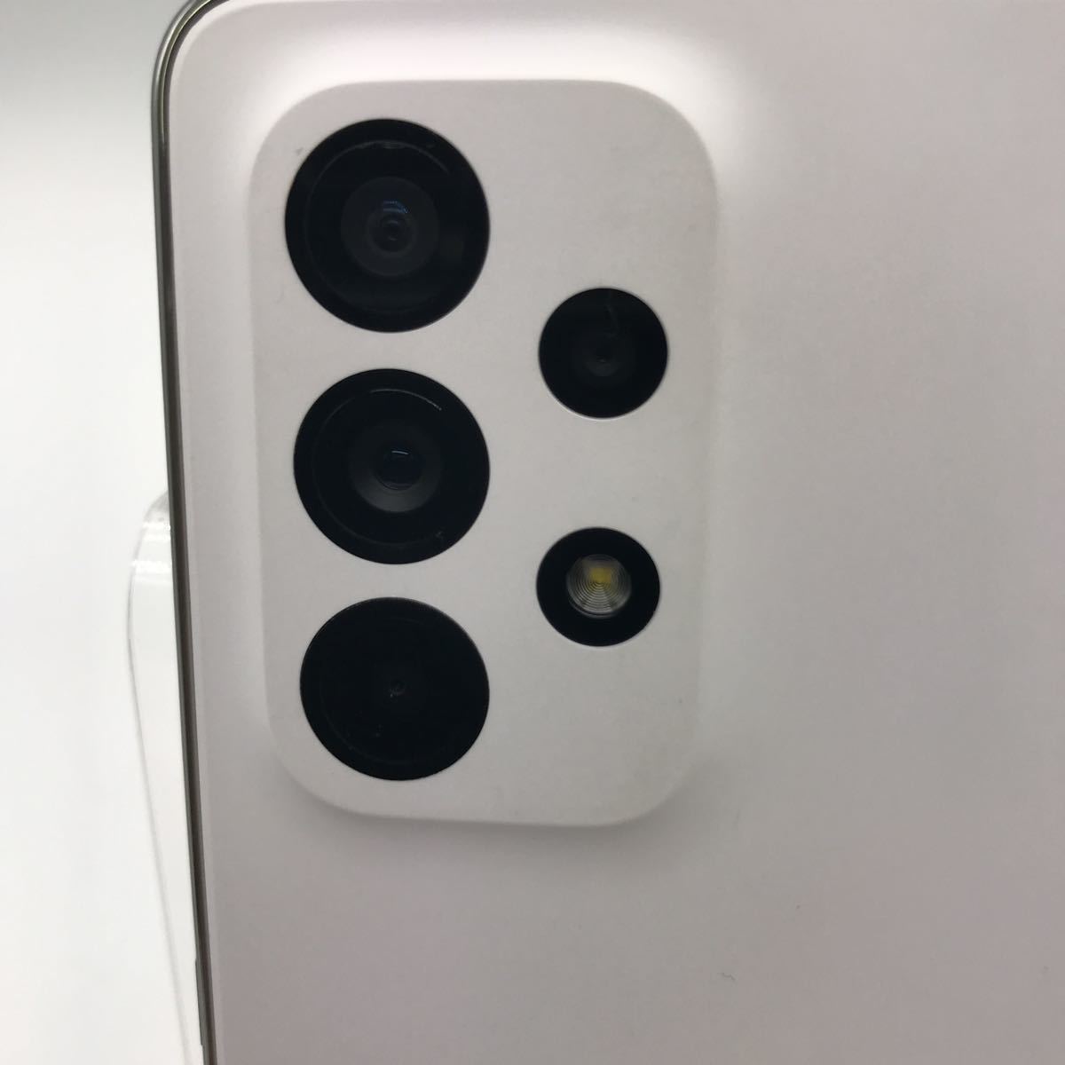 中古美品 Galaxy A53 5G SCG15 ホワイト UQモバイル SIMロック解除済み 