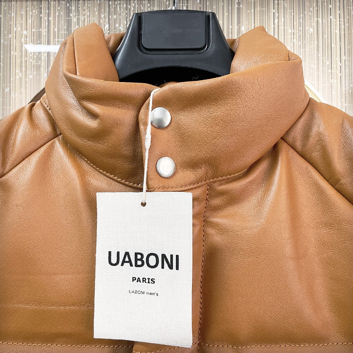 新品】UABONI レザージャケット フランス 最上級牛革 XL ベッカム愛用