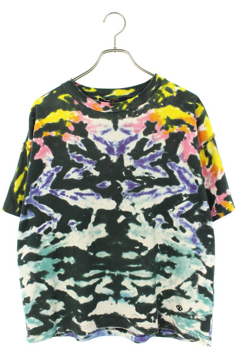 ルイヴィトンヴァージルアブロー LOUISVUITTON Virgil Abloh RM191 JYN サイズ:S オールオーバータイダイTシャツ 中古 SB01