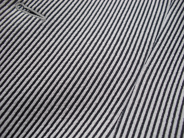 【新品】日本製 azabu tailor 麻布テーラー 伊生地ANGELICO コットンニットジャージージャケット 濃紺×白コードストライプ 44A (約A4相当)