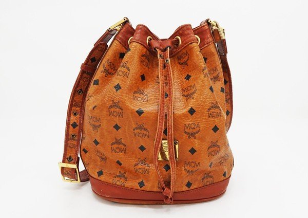 ◇【MCM】巾着型 ショルダーバッグ ブラウン MCM ショルダーバッグ