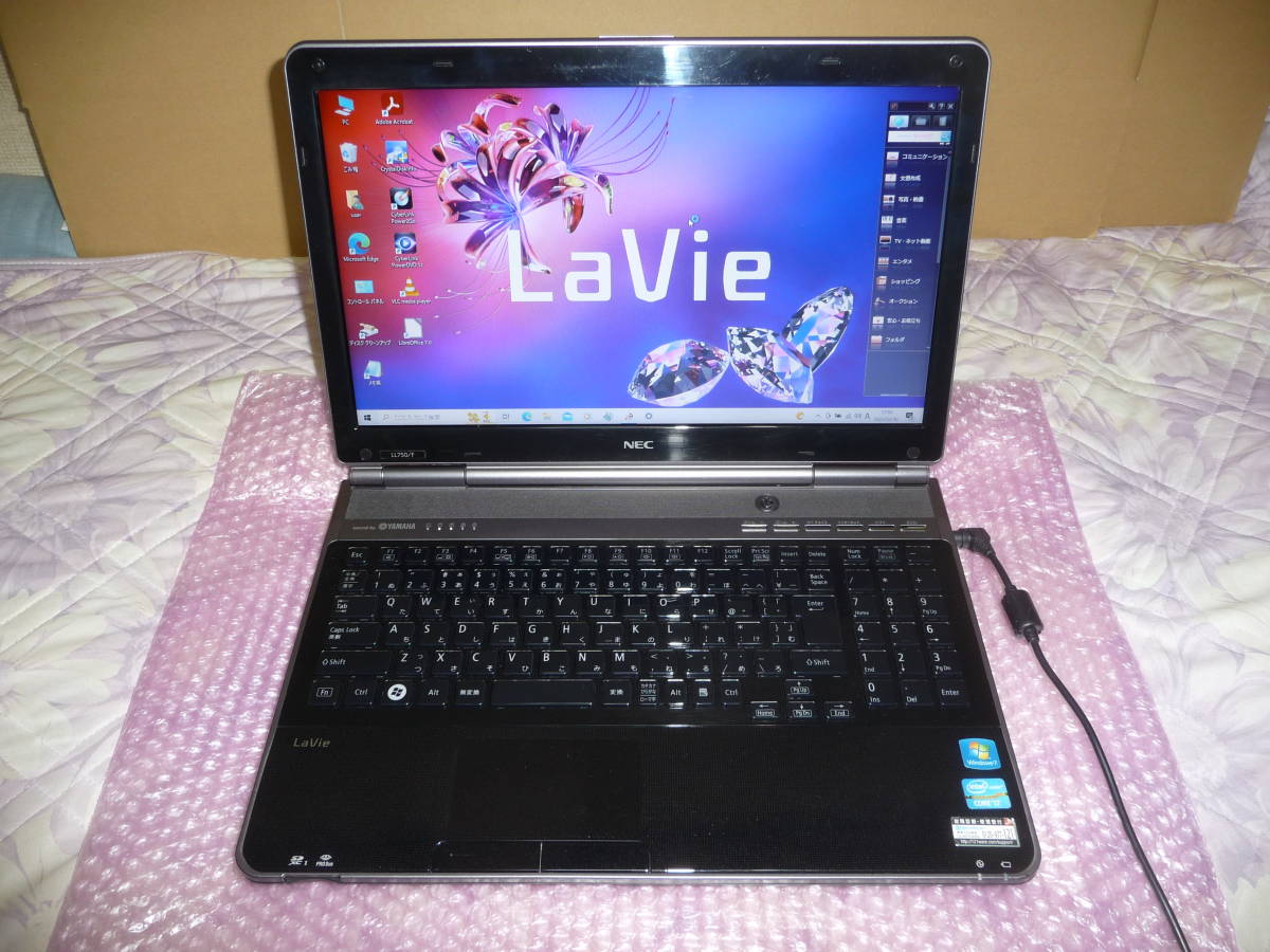 送料無料 LL750FS6B WIN10 Core i7-2670QM メモリー8GB HDD750GB ブルーレイ B