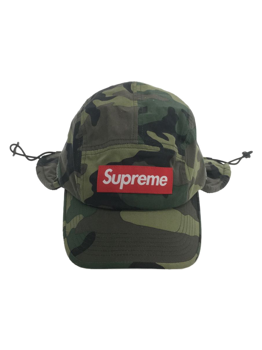 Supreme◆22AW/Packable Earflap camp cap/キャップ/-/ナイロン/KHK/カモフラ/メンズ