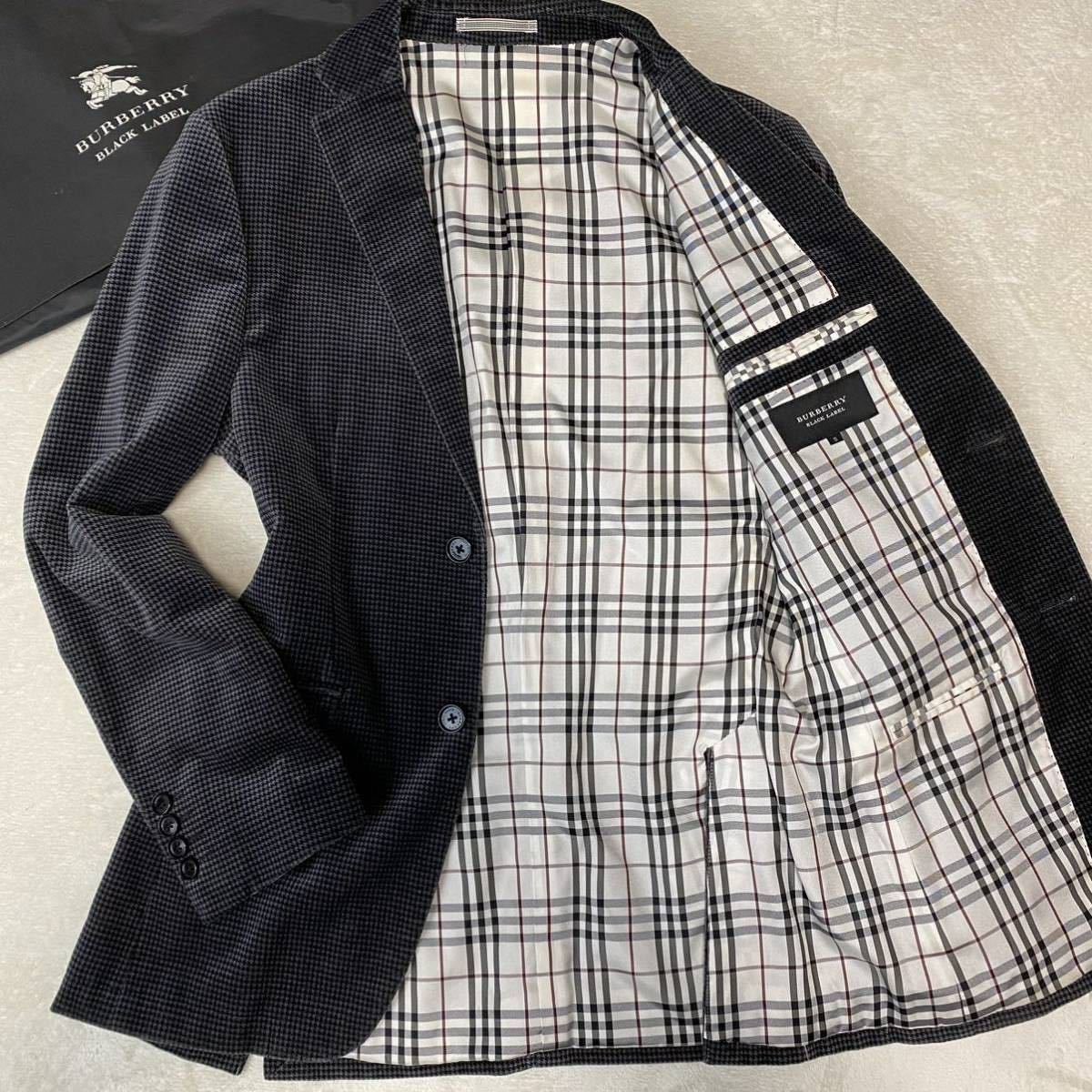BURBERRY BLACK 極美品 バーバリーブラックレーベル 銀ボタン 