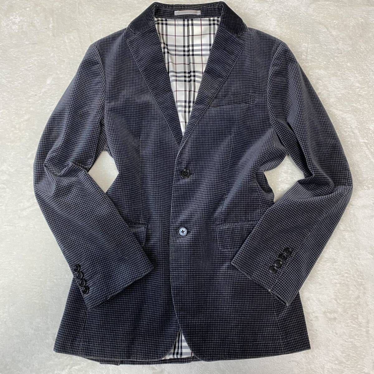 BURBERRY BLACK 極美品 バーバリーブラックレーベル 銀ボタン 