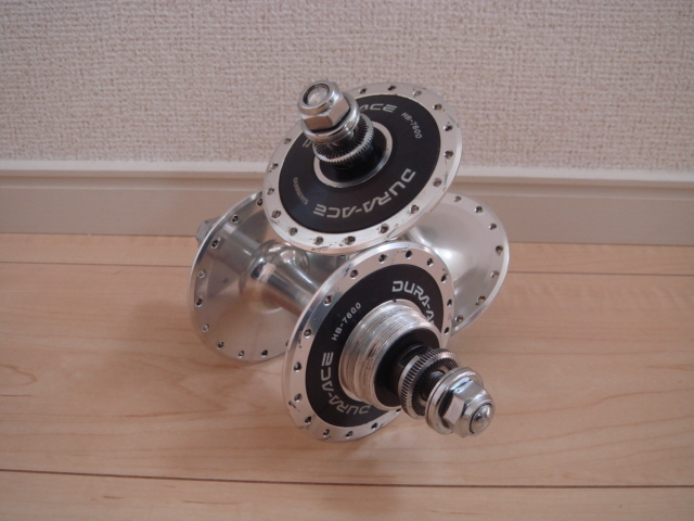 【希少・NJS刻印】シマノ DURA-ACE ピストハブ 前後セット 36H 希少・NJS刻印】シマノ DURA-ACE ピストハブ 前後セット 36H 自転車