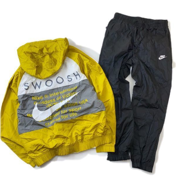 NIKE ナイキ NSW ウーブン 上下セット 黄 M CJ4889-393/CN8775-010 23-0328-7-3/4
