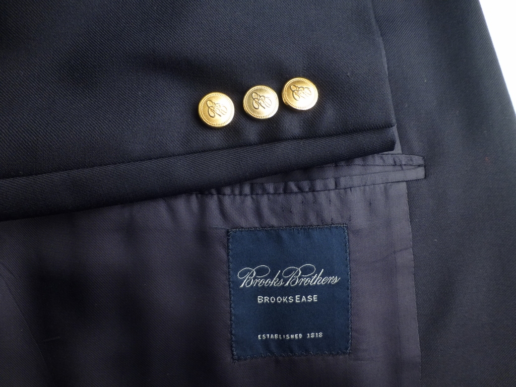 ◇BROOKS BROTHERS ブレザー 48L 美品 紺 キングサイズ 秋冬