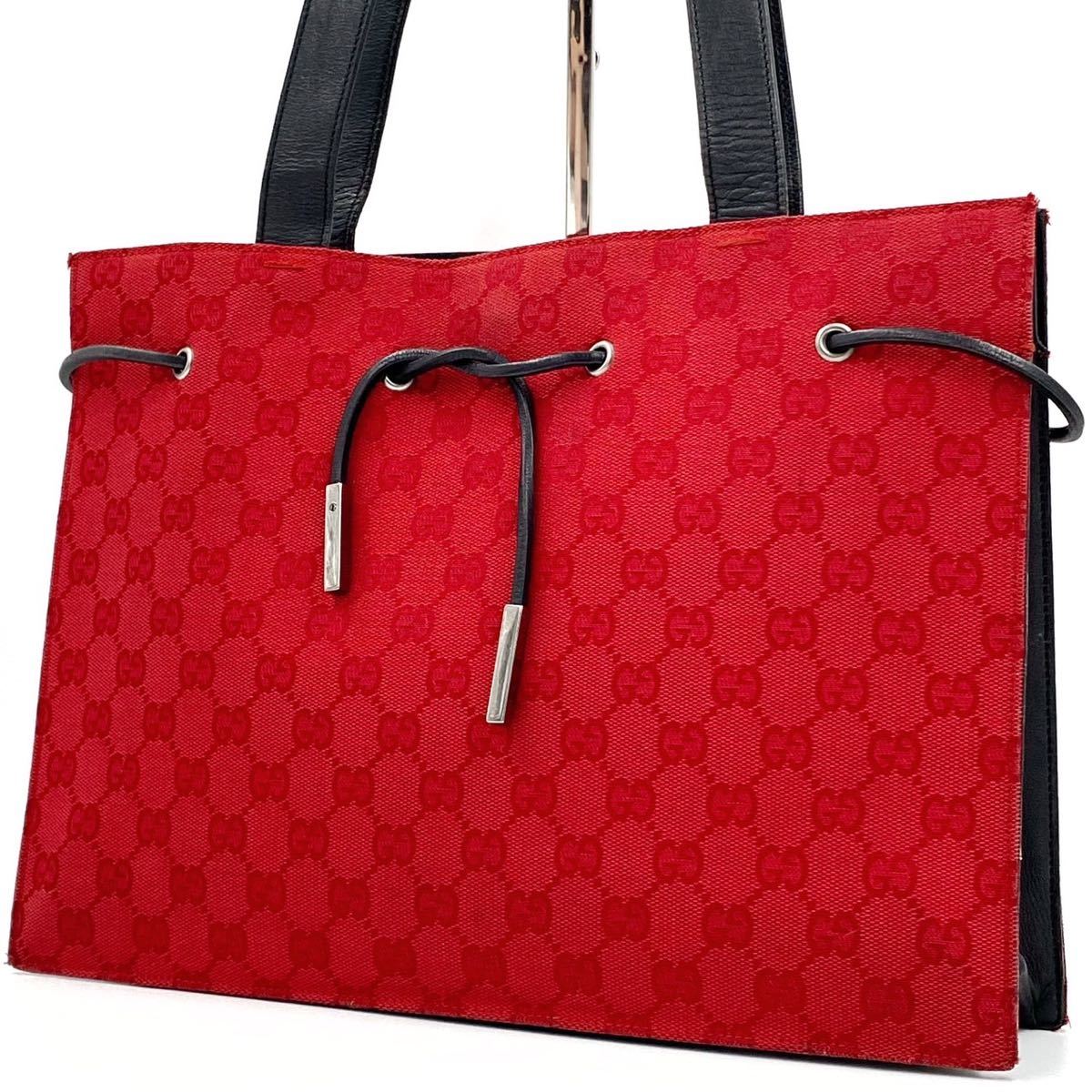 超美品】グッチ GUCCI トートバッグ キャンバス GG柄 レザー 本革 