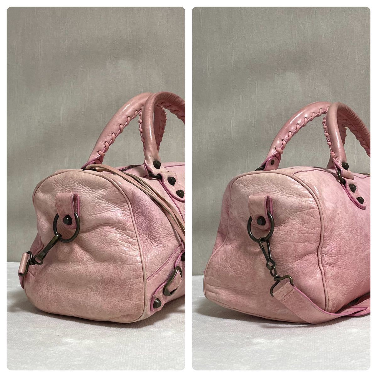 1円 BALENCIAGA バレンシアガ 2way ザ ツィギー レザー 2way 