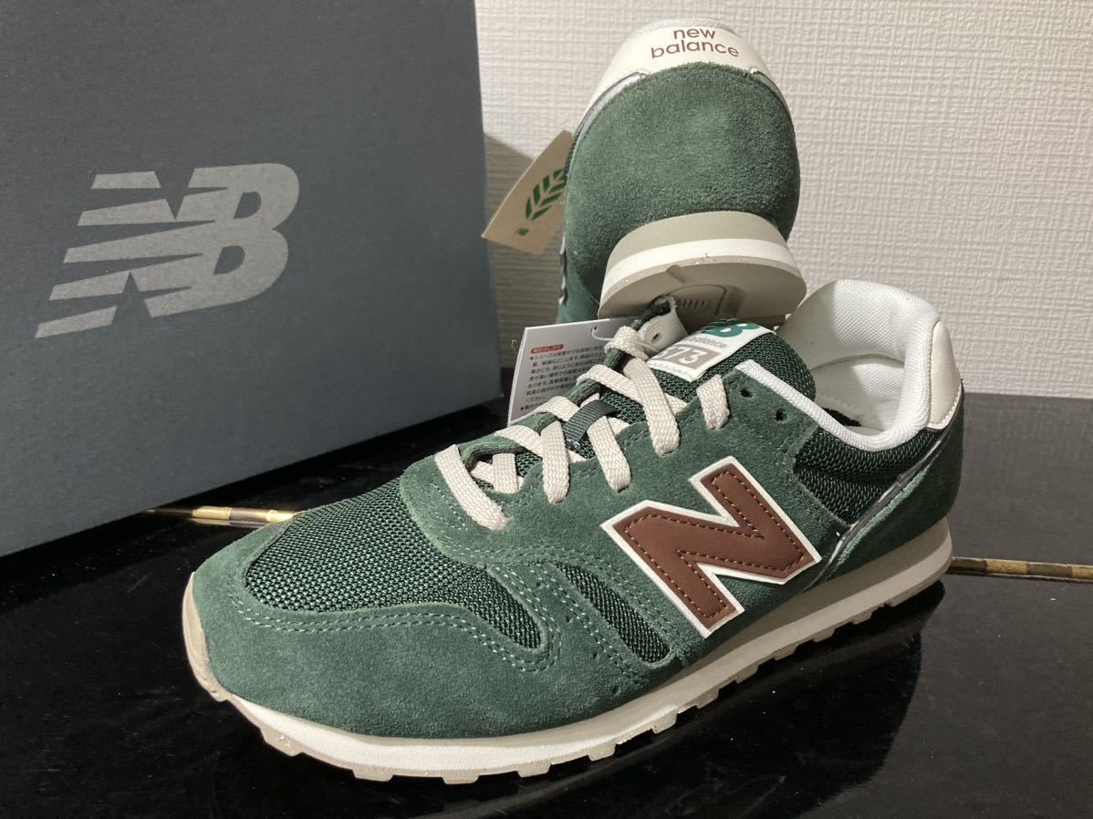 新品未使用品26cmニューバランス（new　balance）メンズスニーカーML373RG2 ダークグリーン