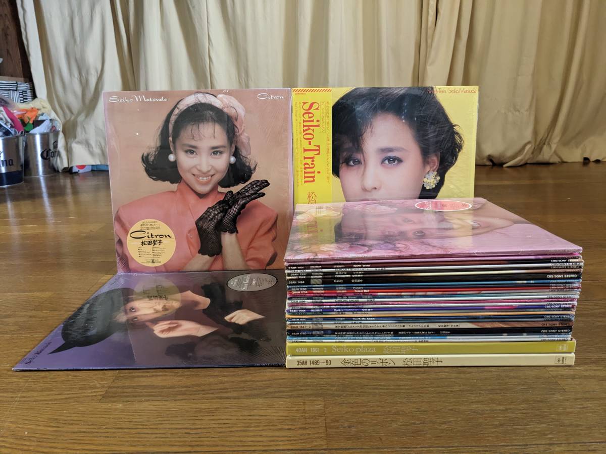 ◇松田聖子最強セット◇「CITRON」含む極美帯付LP34枚セット！LP完全 