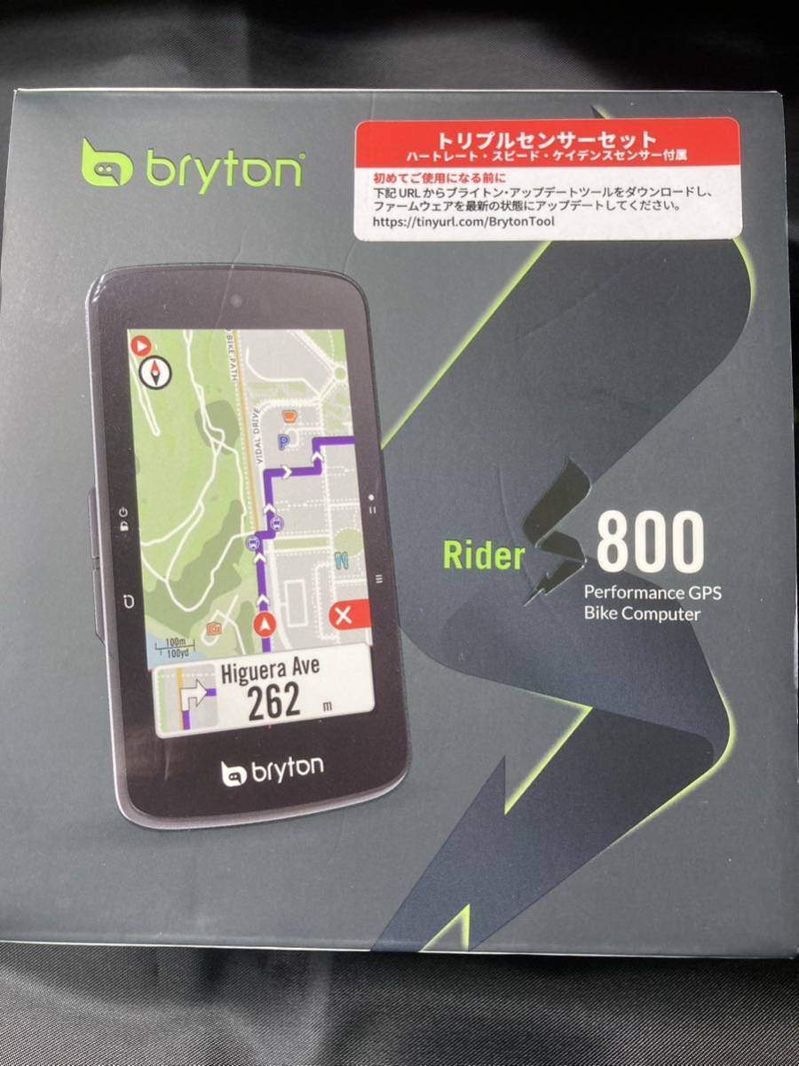 【美品】bryton ブライトン Rider S800T サイクルコンピューター 自転車 ケイデンス スピード 心拍センサー