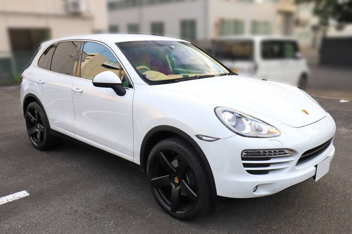 ポルシェ　カイエン　958　22インチ　鍛造ホイール　タイヤ山あり 285/35-22 22×10.5J ◆京都府　引取希望_2