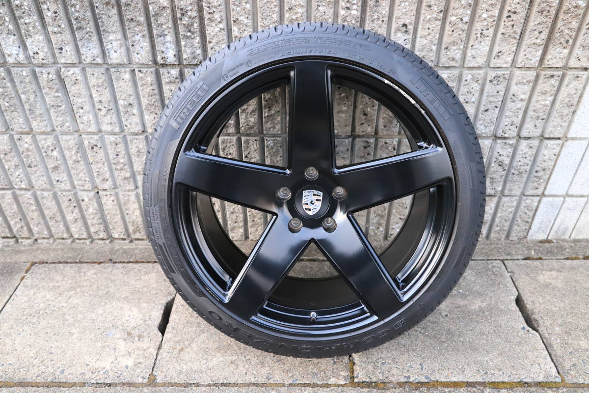 ポルシェ　カイエン　958　22インチ　鍛造ホイール　タイヤ山あり 285/35-22 22×10.5J ◆京都府　引取希望_3
