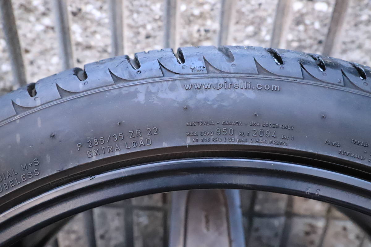 ポルシェ　カイエン　958　22インチ　鍛造ホイール　タイヤ山あり 285/35-22 22×10.5J ◆京都府　引取希望_8